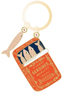 Sardines Enamel Keychain|Rifle Paper