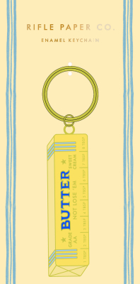 Butter Enamel Keychain|Rifle Paper