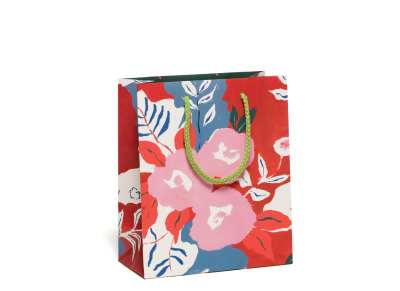 Ruby Red Flower Medium Bag|Red Cap Cards