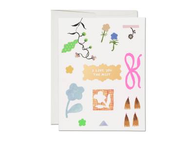Petals and Blooms FOIL SPOT Love|Red Cap Cards