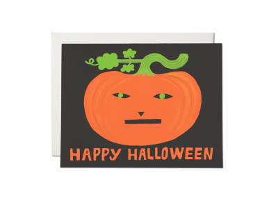 Jack O Lantern SPOT Halloween Card|Red Cap Cards
