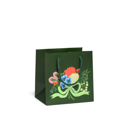 Seasons Greetings FOIL SPOT Holiday Small Bag|Red Cap Cards