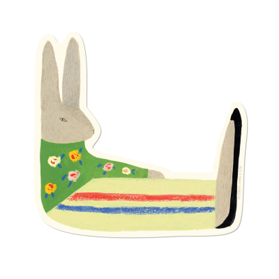 Rabbit sticker|Red Cap Cards