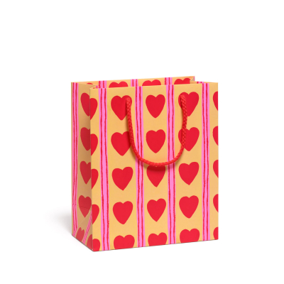 Heart Stripes SPOT Medium Bag|Red Cap Cards