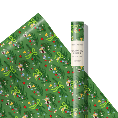 Tree Trimmers SPOT Holiday Continuous Wrap|Red Cap Cards