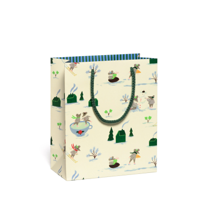 Ice Skating Village SPOT Holiday Medium Bag|Red Cap Cards
