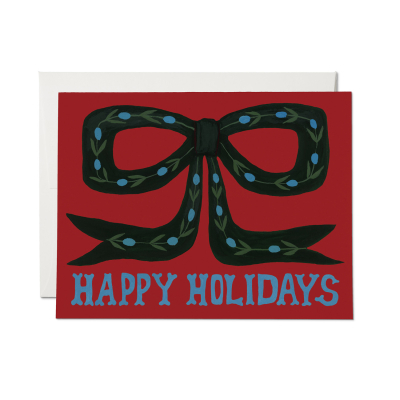 Holiday Bow Card|Red Cap Cards