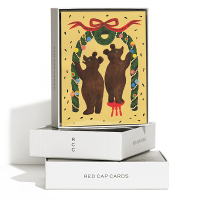 Beary Cheers FOIL Holiday Boxed Set|Red Cap Cards