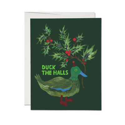 Duck The Halls SPOT Holiday Card|Red Cap Cards