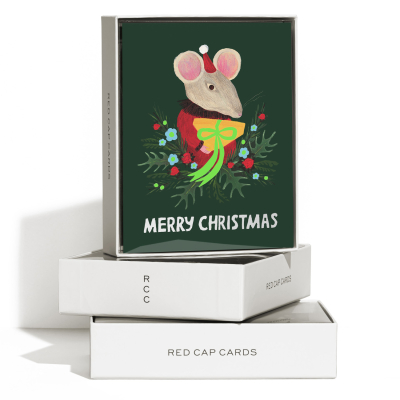 Tree Trimmers FOIL SPOT Holiday Boxed Set|Red Cap Cards