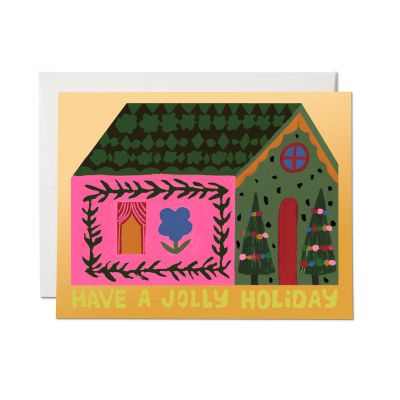 Jolly Holiday FOIL SPOT Card|Red Cap Cards