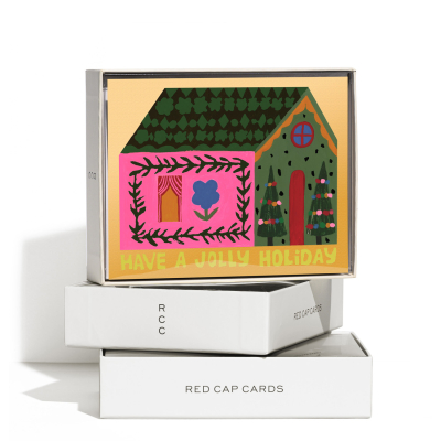 Jolly Holiday FOIL SPOT Boxed Set|Red Cap Cards