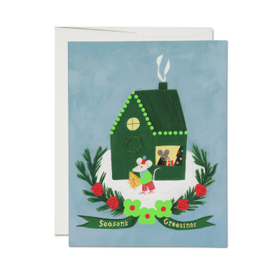 Mouse Tidings SPOT Holiday Card|Red Cap Cards