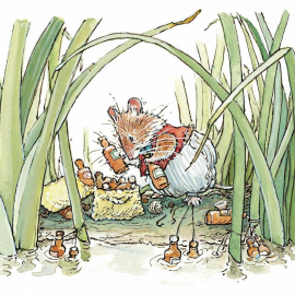 NOTECARD Square Picnic Time