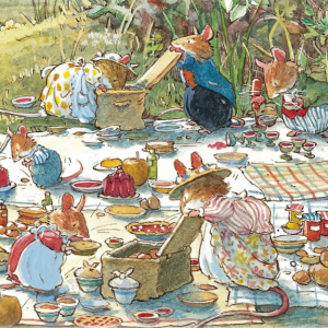 NOTECARD Square Picnic Time