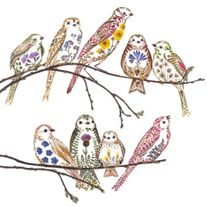 NOTECARD Square Birds