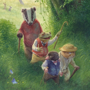 NOTECARD Square Wind In The Willows