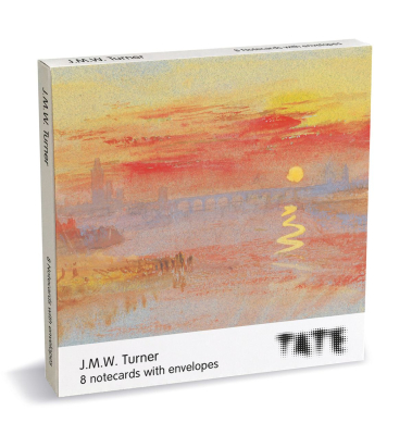 NOTECARD Square JMW Turner Orange