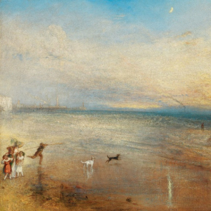 NOTECARD Square JMW Turner Orange