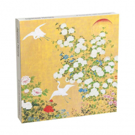 NOTECARD Square Japanese Herons