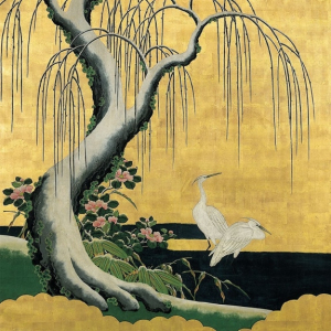 NOTECARD Square Japanese Herons