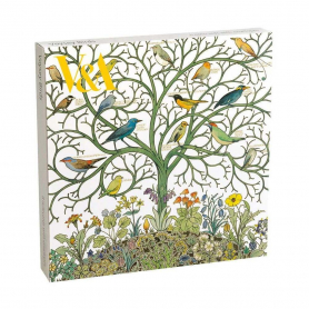 NOTECARD Square Voysey Birds
