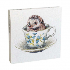 NOTECARD Square Embroidered Animals