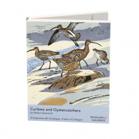 NOTECARD Rec Curlews And Oystercatchers
