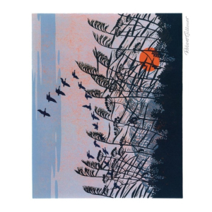 NOTECARD Rec Sunset And Harvest Moon