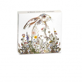 NOTECARD Mini Wallet Wildflower Hare