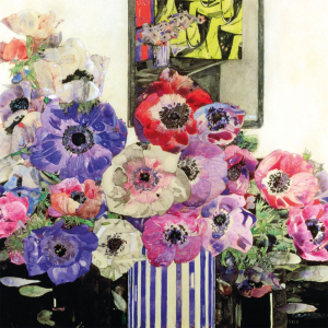 NOTECARD Square Theme Charles Rennie Mackintosh Florals