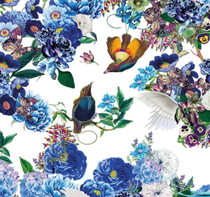 NOTECARD Square Theme Floral Fiesta