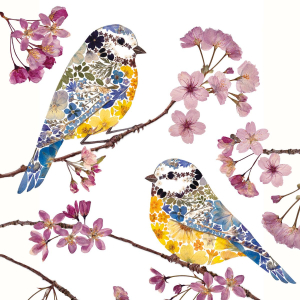 NOTECARD Square Theme Cottage Garden