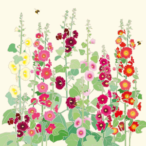 NOTECARD Square Theme Flowers In Bloom