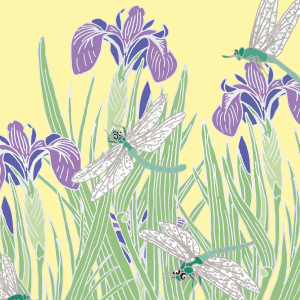 NOTECARD Square Theme Flowers In Bloom