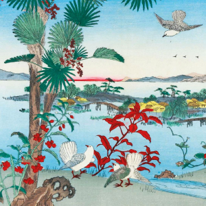 NOTECARD Square Theme Japanese Waterscapes