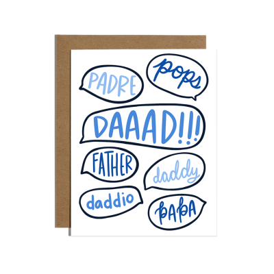 Dad Word Bubbles
