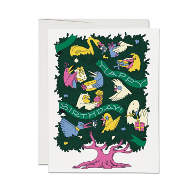 Birthday Birds SPOT card|Red Cap Cards