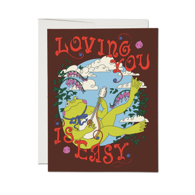 Loving You Is Easy Love card|Red Cap Cards