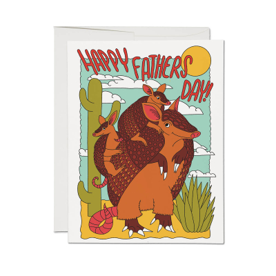 Armadillo Dad Fathers Day Card|Red Cap Cards