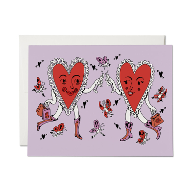 Heart Cheers Valentine Card|Red Cap Cards