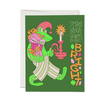 Frog Christmas SPOT Holiday Card|Red Cap Cards