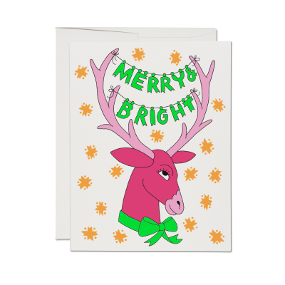 Tangled And Bright SPOT Holiday Card|Red Cap Cards