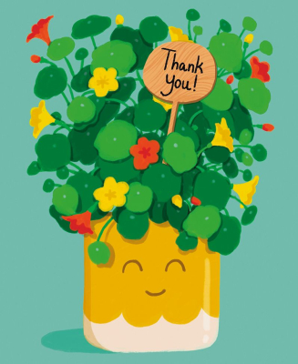 Nasturtiums Thank You