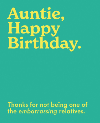 Auntie Happy Birthday