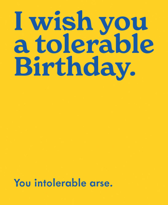 A Tolerable Birthday