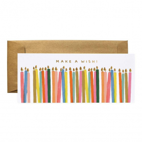 Make a Wish Candles No. 10 Card|Rifle Paper