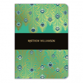 NOTEBOOK A5 Jade Peacock Heart