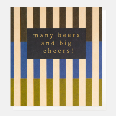 Many Beers And Big Cheers Multisplit Stripe|Caroline Gardner