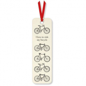 BOOKMARK I Love To Ride My Bicycle